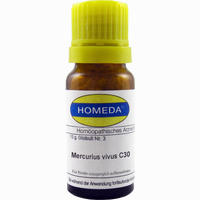 Homeda Mercurius Vivus C30 Globuli 10 g