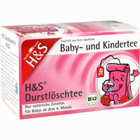 H&s Bio Durstlöschtee Baby- und Kindertee Filterbeutel 20 Stück