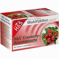 H&s Cranberry- Acerolakirsche Filterbeutel 20 Stück