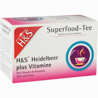 H&s Heidelbeer Plus Vitamine Filterbeutel 20 Stück