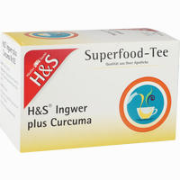 H&s Ingwer Plus Curcuma Filterbeutel 20 Stück