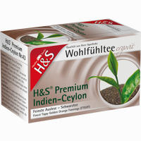 H&s Schwarztee Premium Indien- Ceylon Filterbeutel 20 Stück