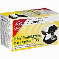 H&s Teufelskralle Harpagosan- Tee Filterbeutel 20 Stück