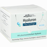Hyaluron Nachtpflege Riche im Tiegel Creme 50 ml