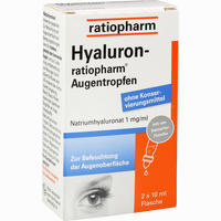 Hyaluron- Ratiopharm Augentropfen 2 x 10 ml