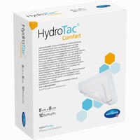 Hydrotac Comfort Schaumverband 8x8cm Steril 10 Stück