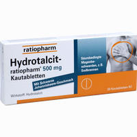 Hydrotalcit- Ratiopharm 500mg Kautabletten 20 Stück