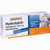 Hydrotalcit- Ratiopharm 500mg Kautabletten 50 Stück