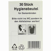 Hygienebeutel Pe Dispenserbox 30 Stück