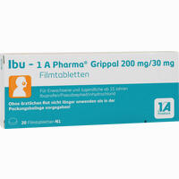 Ibu - 1 A Pharma Grippal 200 Mg/30 Mg Filmtabletten 20 Stück