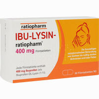 Ibu- Lysin- Ratiopharm 400 Mg Filmtabletten 50 Stück