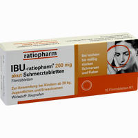 Ibu- Ratiopharm 200 Akut Schmerztabletten Filmtabletten 10 Stück