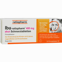 Ibu- Ratiopharm 400 Akut Schmerztabletten 10 Stück