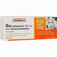 Ibu- Ratiopharm 400 Akut Schmerztabletten 20 Stück
