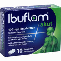 Ibuflam Akut 400 Mg Filmtabletten 10 Stück