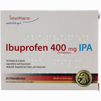 Ibuprofen 400mg Ipa Filmtabletten Inter pharm arzneimittel 20 Stück