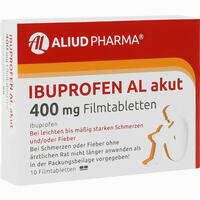 Ibuprofen Al Akut 400mg Filmtabletten 10 Stück