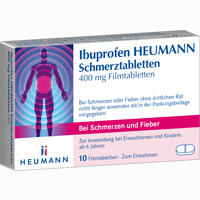Ibuprofen Heumann Schmerztabletten 400mg Filmtabletten 10 Stück