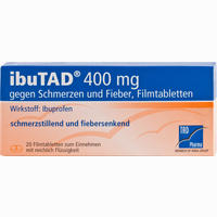 Ibutad 400mg gegen Schmerzen und Fieber Filmtabletten 20 Stück
