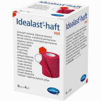 Idealast- Haft Color Binde 8cmx4m Rot 1 Stück