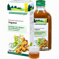 Ingwer Pflanzentrunk Schoenenberger Saft 200 ml