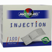 Injection Strip Weiß 39x18mm Master- Aid Pflaster 100 Stück