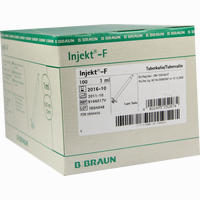Injekt F Feindos.- Spritze 1ml Spritzen 100 x 1 ml