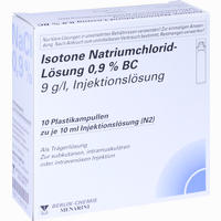 Isotone Nacl Lösung 0.9% Bc Plastik Injektionslösung 10 x 10 ml