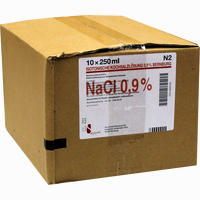 Isotonische Kochsalzlösung 0. 9% Bernburg Pe Flaschen 10 x 250 ml