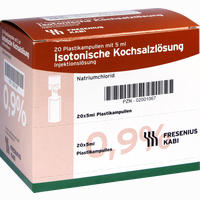 Isotonische Kochsalzlösung 0.9% (plastikampulle) Ampullen 20 x 5 ml