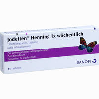 Jodetten Henning 1x Wöchentlich Tabletten 14 Stück