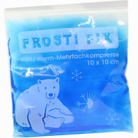 Kalt- Warm Kompresse 10x10cm Blau Frosti Fix Kompressen 1 Stück