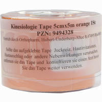 Kinesiologie Tape 5cmx5m Orange 1 Stück