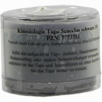 Kinesiologie Tape 5x5cm Schwarz Orthopharm 1 Stück
