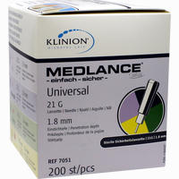 Klinion Medlance Plus Universal 21g Lanzetten 200 Stück