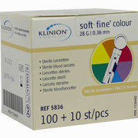 Klinion Soft Fine Colour 28g Lanzetten 110 Stück