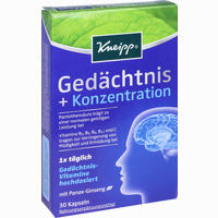 Kneipp Gedächtnis + Konzentration Kapseln 30 Stück