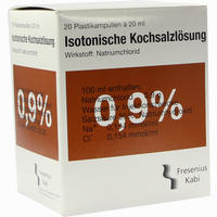 Kochsalz 0.9% Isoton Pl Ampullen 20 x 20 ml