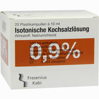Kochsalz 0.9% Isoton Pl Ampullen 20 x 10 ml