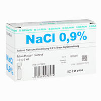 Kochsalzlösung 0.9% Mini- Plasco Connect Ampullen 10 x 5 ml
