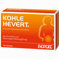 Kohle- Hevert Tabletten 100 Stück
