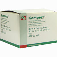 Komprex Schaumg 2mx8cm Stärke 0.5 Binde 1 Stück