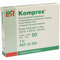 Komprex Schaumg Gr 00 Oval Kompressen 1 Stück