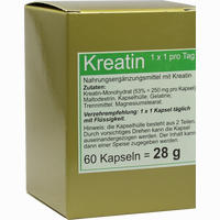 Kreatin 1x1 Pro Tag Kapseln 60 Stück