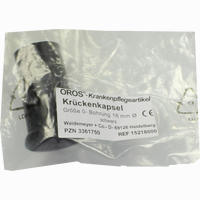 Krückenkapsel Gr. 0 16mm Schwarz 1 Stück