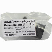 Krückenkapsel Gr. 2 0 14mm Schwarz 1 Stück
