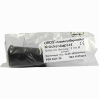 Krückenkapsel Gr. 3 0 12mm Schwarz 1 Stück