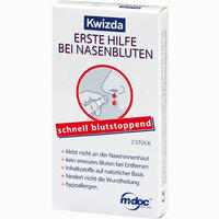 Kwizda Erste Hilfe bei Nasenbluten Nasenstöpsel 2 Stück