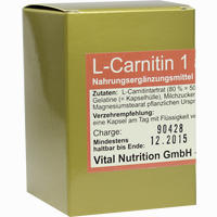 L- Carnitin 1 A Day- 500mg Kapseln 45 Stück