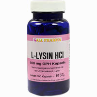 L- Lysin Hci 500mg Gph Kapseln 100 Stück